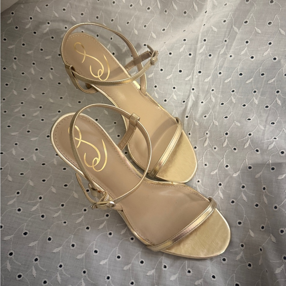 Sam Edelman Gold Strappy Sandals 6.5